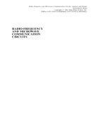 Radio Frequency and Microwave Communication Circuits Analysis and Design 1