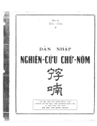 Dẫn nhập nghiên cứu chữ Nôm