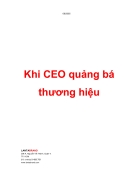 Khi CEO Quảng Bá Thương Hiệu