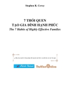 7 Thói quen tạo gia đình hạnh phúc