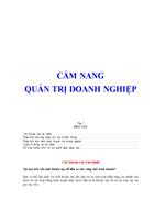 Cẩm nang quản trị doanh nghiệp 1