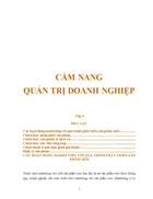 Cẩm nang quản trị doanh nghiệp 1