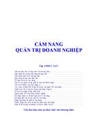 Cẩm nang quản trị doanh nghiệp 1