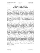 Các phương án thể chế cung ứng cơ sở hạ tầng