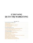 Cẩm nang quản trị Marketing 1