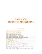 Cẩm nang quản trị Marketing 1