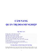 Cẩm nang quản trị doanh nghiệp 1