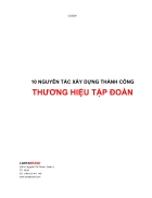 10 nguyên tắc xây dựng thành công thương hiệu tập đoàn