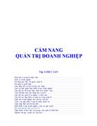 Cẩm nang quản trị doanh nghiệp 1