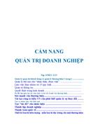 Cẩm nang quản trị doanh nghiệp 1