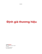 Định giá thương hiệu