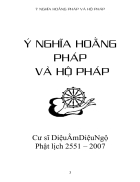 Ý nghĩa Hoằng Pháp và Hộ Pháp