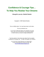 Confident and Courage Tips To Help You Realize Your Dreams