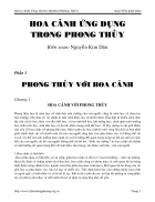 Hoa cảnh ứng dụng trong phong thủy