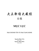 Mục lục Đại chánh tân tu Đại tạng kinh