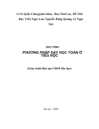 Giao trinh phuong phap day hoc toan o tieu hoc