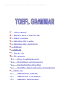 Full TOEFL GRAMMAR