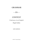 Grammar in Context Proficiency Level English