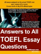 Answer to all TOEFL essays