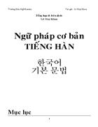 Ngữ pháp cơ bản tiếng Hàn