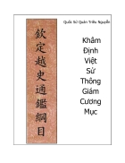 Khâm Định Việt Sử Thông PDF