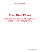 Phan Đình Phùng Nhà lãnh đạo 10 năm kháng chiến 1886 1895 ở Nghệ Tĩnh