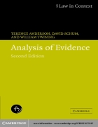 Analysis of Evidence 2nd Edition