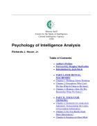 Psychology of Intelligence Analysis 2nd Edition