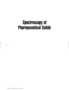 Spectroscopy of Pharmaceutical Solids