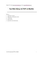 Tạo web động với PHP và MySQL