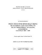 Phân tích tình hình hoạt động xuất khẩu gạo tại Công ty Xuất Nhập Khẩu An Giang Angimex