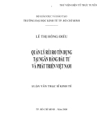 Quản lý rủi ro tín dụng tại Ngân hàng Đầu tư và Phát triển Việt Nam