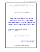 Nâng cao năng lực cạnh tranh trong hoạt động của MHB Cần Thơ trong thời kỳ hội nhập và phát triền