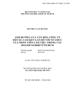 Ảnh hưởng của văn hóa công ty đến sự cam kết gắn bó với tổ chức của nhân viên làm việc trong các doanh nghiệp ở thành phố Hồ Chí Minh