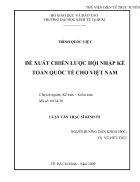 Đề xuất chiến lược hội nhập kế toán quốc tế cho Việt Nam