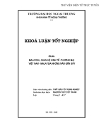 Malaixia và quan hệ kinh tế thương mại Việt Nam Malaixia trong những năm gần đây