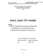 Một số giải pháp đẩy mạnh hoạt động kinh doanh dịch vụ giao nhận hàng hoá bằng đường hàng không ở ViNatranco