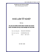 Cải cách hệ thống ngân hàng thương mại Trung Quốc và những bài học kinh nghiệm cho Việt Nam