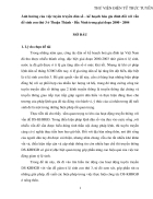 Ảnh hưởng của việc tuyên truyền dân số kế hoạch hóa gia đình đối với vấn đề sinh con thứ 3 ở Thuận Thành Bắc Ninh trong giai đoạn 2000 2004