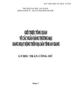 Giới thiệu các ngân hàng thương mại đang hoạt động trên địa bàn tỉnh An Giang