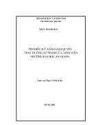 Thực trạng kỹ năng giải quyết tình huống sư phạm của sinh viên