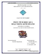 Phân tích hiệu quả hoạt động kinh doanh tại công ty cổ phần Sản Xuất Vật Liệu Xây Dựng Kiên Giang