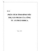 Phân tích tình hình tiêu thụ sản phẩm của Công ty cổ phần BIBICA