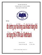 Ppnckd đo lường sự hài lòng của khách hàng dùng thẻ vietcombank