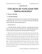 Ứng dụng giao tiếp trong đàm phán