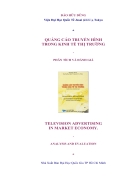 Quảng cáo truyền hình trong kinh tế thị trường