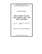 Phát triển ngành viễn thông Việt Nam đến năm 2020
