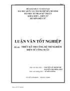 Thiết kế Thi công bộ thí nghiệm Điện Tử Công Suất