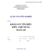 Khảo sát tín hiệu điều chế dùng MATLAB