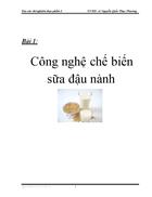 Công nghệ chế biến sữa đậu nành